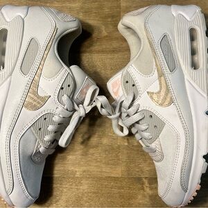 Nike Air White and Pink Sneakers